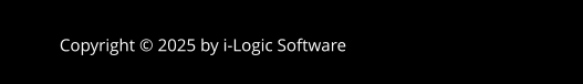 Copyright © 2025 by i-Logic Software