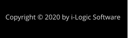 Copyright © 2020 by i-Logic Software