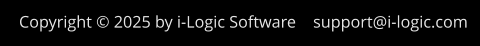 Copyright © 2025 by i-Logic Software support@i-logic.com