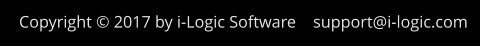 Copyright © 2017 by i-Logic Software support@i-logic.com