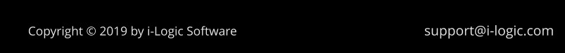 Copyright © 2019 by i-Logic Software support@i-logic.com